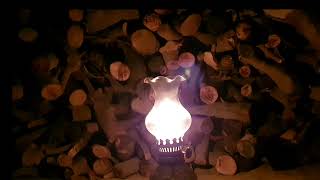 The muted light and the wood behind it - for the quiet atmosphere - ASMR