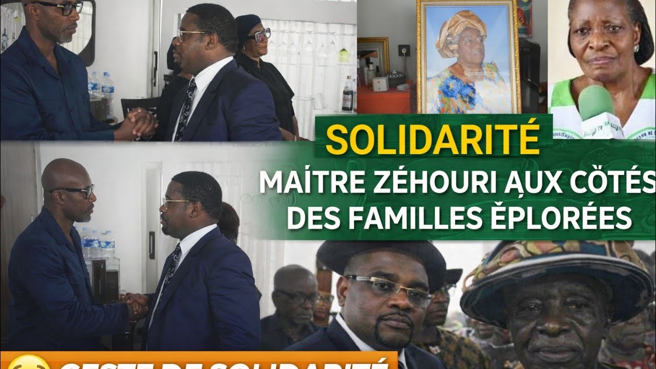 Deuil au PDCI-RDA : Me Zéhouri Bertin en visite de compassion auprès des familles Yohou et Koffi