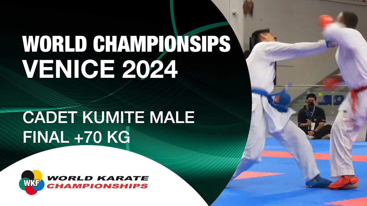 A. CHIBA (JPN) VS R. A. ALBARGAWI (KSA) | CADET KUMITE MALE -70 KG FINAL | WORLD KARATE FEDERATION