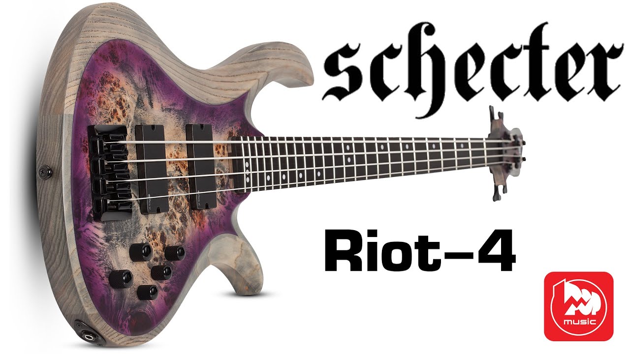 Schector Riot 4 Бас-гитара Schecter Riot-4 (мощный звук и удобный гриф) - YouTube
