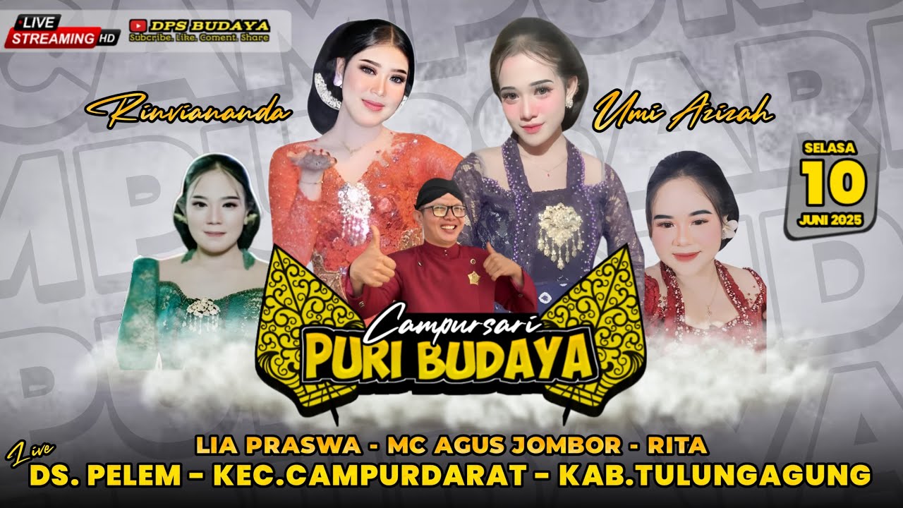 #live CAMPURSARI PURI BUDAYA BT RINVIANANDA || Di PELEM CAMPURDARAT TULUNGAGUNG