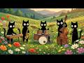 Feel Good Swing Jazz Cats for Work: Lively Rhythm in the Meadow