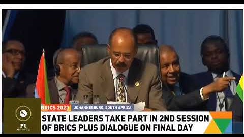 "The conflict in Niger is symptomatic" Eritrean President during BRICS summit in South Africa