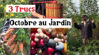 3 Trucs à faire en Octobre au Jardin