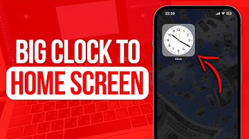 How To Add Big Clock to Home Screen on iPhone | Full Guide