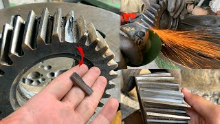 How to repair differential gear teeth | repairing rear wheel gear broken teeth | Truck broken teeth