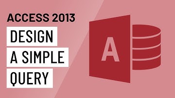 Access 2013: Designing a Simple Query