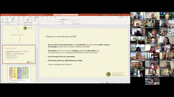 M. Frances Baldwin, Ed.D. CPCC - Demystifying 'Pre...