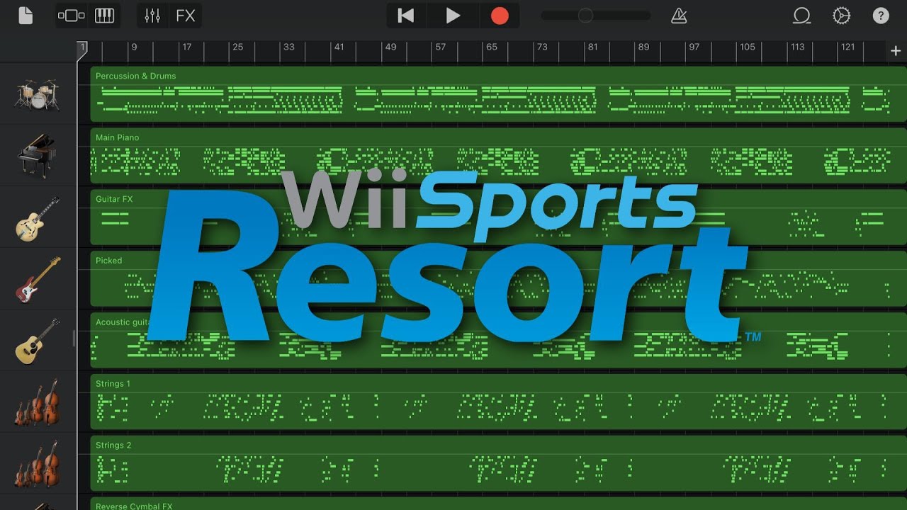 【Wii Sports Resort】GarageBandでWii Sports Resort メインテーマを再現してみた