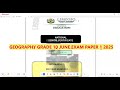 Geography Grade 10 Paper 1 June Exam 2025 Limpopo