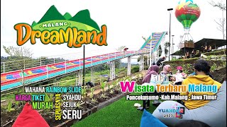 Wisata Malang Terbaru Dreamland || Rainbow Slide Sepuasnya
