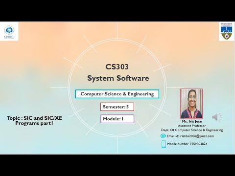 CS 303 SS Module 1 SIC and SICXE programs part1 - YouTube