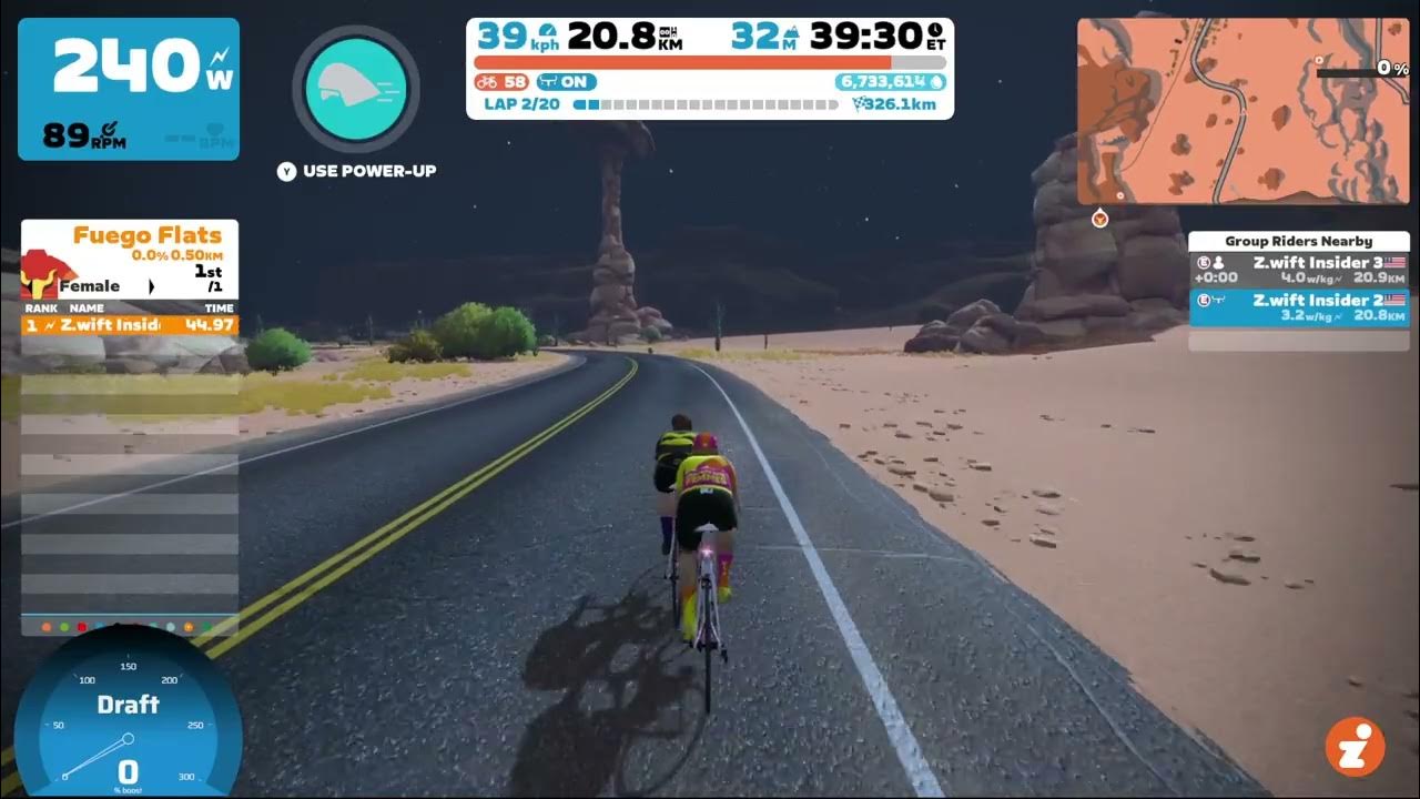 Drafting Observations using Play Controllers on Zwift YouTube