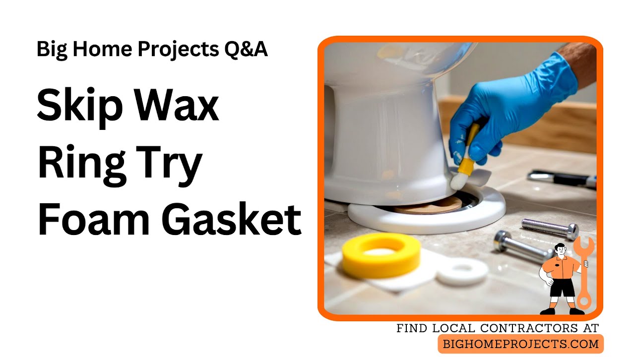 Wax Ring Alternative Foam Gasket Toilet Seal Guide