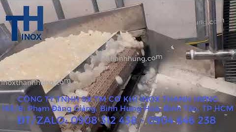 Vận hành MÁY RỬA VÀ CHIA LOẠI HẠT ĐÁC TỰ ĐỘNG năng suất cao Hạt Đác trắng sạch theo từng size to nhỏ