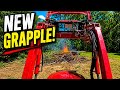 Baby Tractor got a grapple! #tym #2515 #rootrake #kioti #kg2054