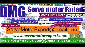 how wire DMG Deckel Maho Siemens Indramat encoder,servo drive failure causes,rotary encoder issue