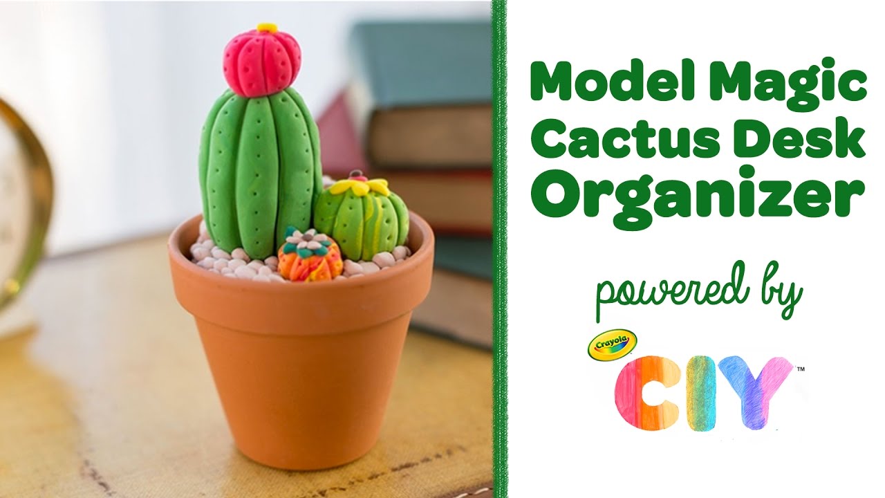 Crayola CIY: Create It Yourself - Model Magic DIY Cactus Desk