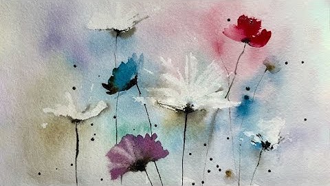 Loose Watercolor Flowers Tutorial | Simple Floral Painting for Beginners