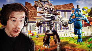 The IGNITED FOXY & BEAR5 Hello Neighbor mods are literally TOO FAST..