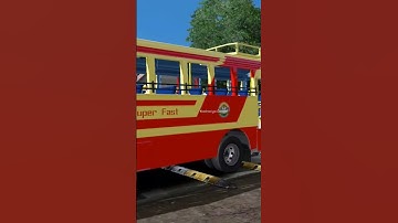 Red KSRTC Bus On Speedbreaker 😘🥰 #shorts