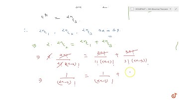 If the coefficients of 2nd, 3rd and 4th   terms in the expansion of `(1+x)^(2n)` are in A.P. T
