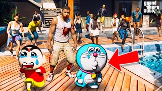 Shinchan & Franklin Surviving Biggest Zombie Attack in GTA 5 in Telugu