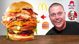 I Combined EVERY Fast Food BURGER