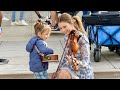 2 Year Old JOINS ME Listen To Your Heart Roxette Violin Cover Karolina Protsenko
