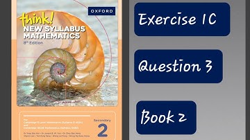 Exercise 1C (Linear Functions ) Question 3 Think New Syllabus Mathematics 8th Edition Book 2