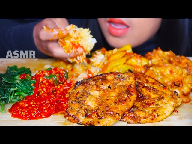 ASMR DADA AYAM BAKAR ||ASMR EATING SPICY FOOD #ASMR #asmrsounds #asmrvideo #asmreating 