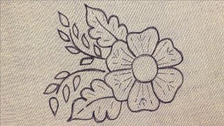 New Butta Design hand embroidery Tutorial | amazing white flower Phulkari Stitch design pattern