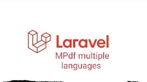 Laravel mpdf how to support multiple language