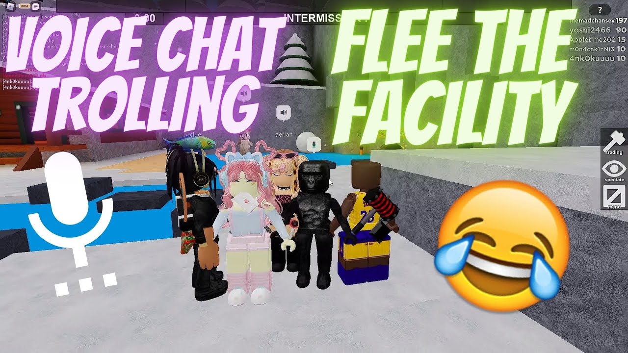 VOICE CHAT Trolling in Flee the Facility!