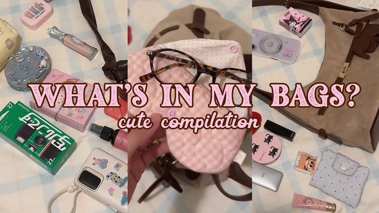 lialuvs' what's in my bag? cutest item! | chill background music♡ 
