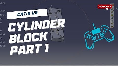 cylinder block Design in Catia V5: A Step-by-Step Tutorial part 1#automobile  @Free_cad_tutorial