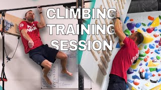 Simple Campus Board Training Session + One Arm Pull Up Test