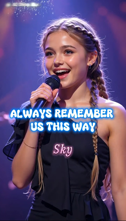 Always Remember Us This Way - Shocked by A 10-YEAR-OLD Girl's Beautiful Voice #ATG #shorts #music