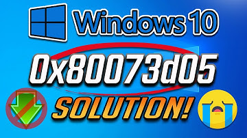 How to Fix Microsoft Store Error 0x80073d05 in Windows 10 - [4 Solutions] 2025