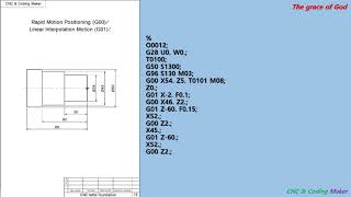 CNC lathe coding 12 - G01, G00