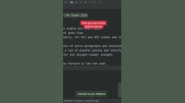 STASH to move your work aside with