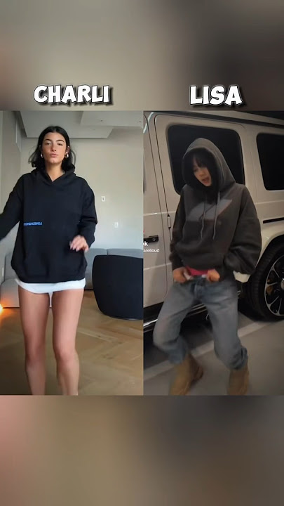 west side x long way 2 go || Charli vs Lisa . #arianagrande #remix #dance #dancechallenge #tiktok