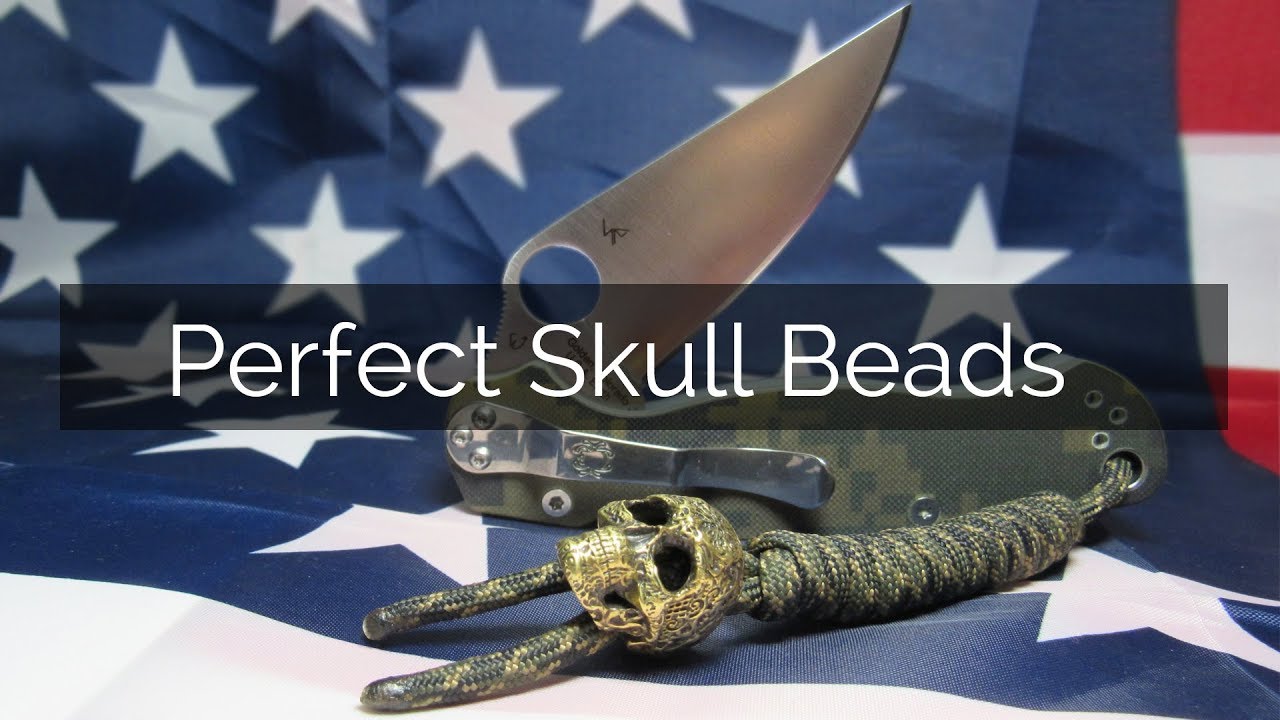 Where to buy paracord beads «Decorative Skull» for knife lanyard - «Paracord&Bead»