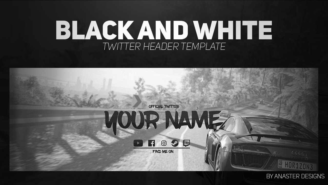 twitter header photoshop template free 2017 black and white clean gaming twitter header free twitter twitter header photoshop template free 2017 black and white clean gaming twitter header free twitter