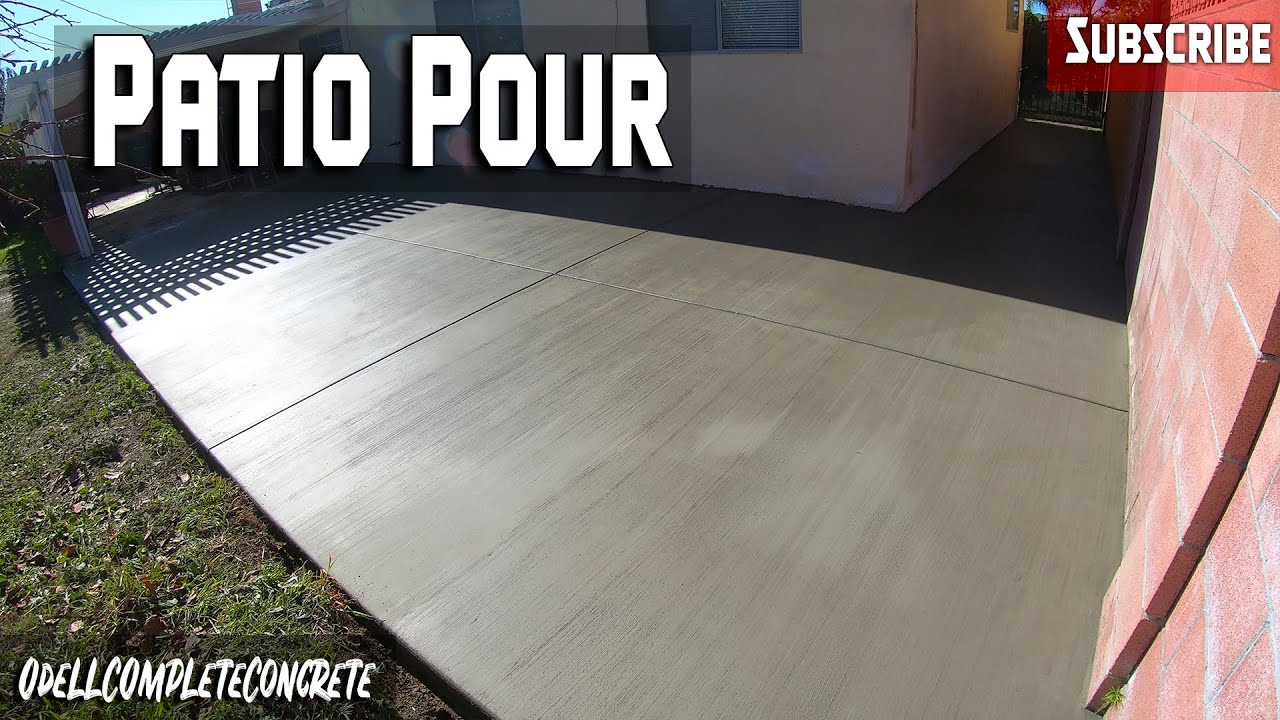How to Pour a Backyard Concrete Patio Part 2 - YouTube