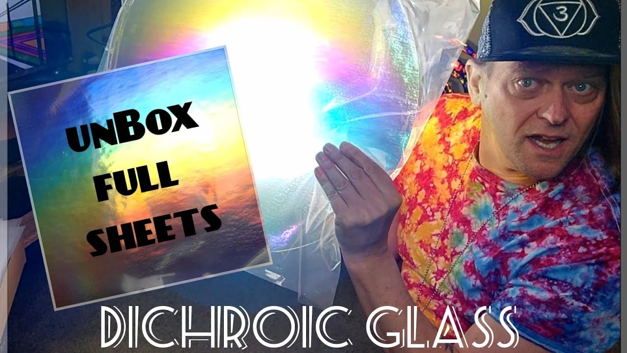unBox my raw Dichroic glass order ~ home tour of new T shirt and glass Macro photography projects