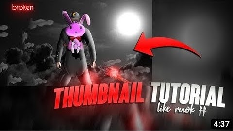 How To Make Thumbnail Like @RUOK FF || Thumbnail Tutorial || Free Fire