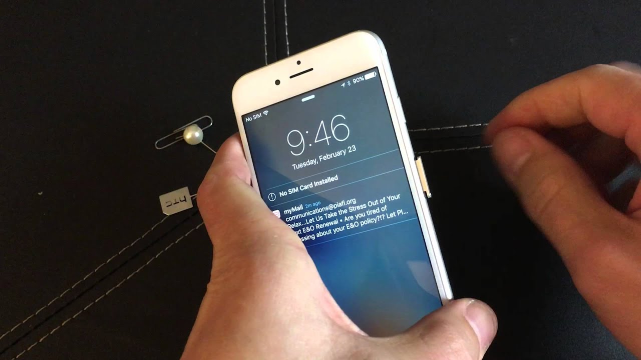 iPhone 6s / 6S plus How to Insert / Eject Sim Card YouTube