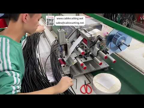 Desktop Rolling Label Machine  Fast & Accurate Wrap Around Labeling for Wire Harness Processing