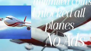 Flight pilot simulator 3d Mod apk unlocked all plane, unlimited coins screenshot 4